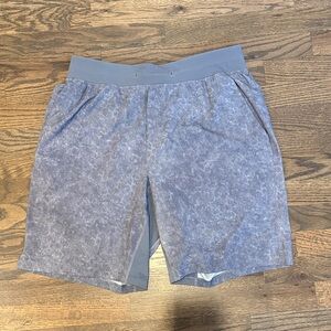 lululemon athletica Men's Dark Marbled Grey T.H.E. Linerless Shorts | Size L